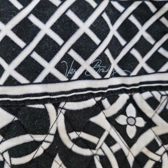 Vera Bradley Women Lunch Bag Black/White Floral Bag - Picture 7 of 14